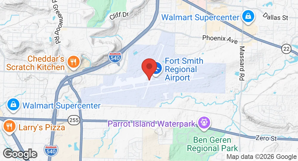 Map of Ebbing Air National Guard Base