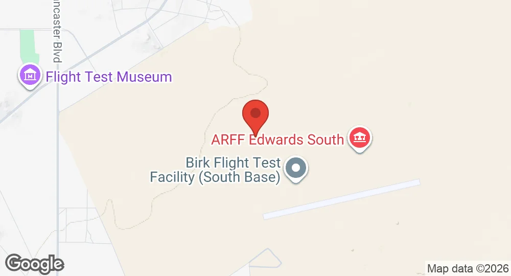 Map of Edwards Air Force Base