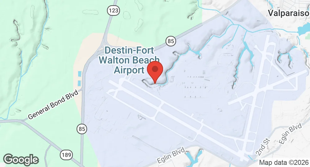 Map of Eglin Air Force Base
