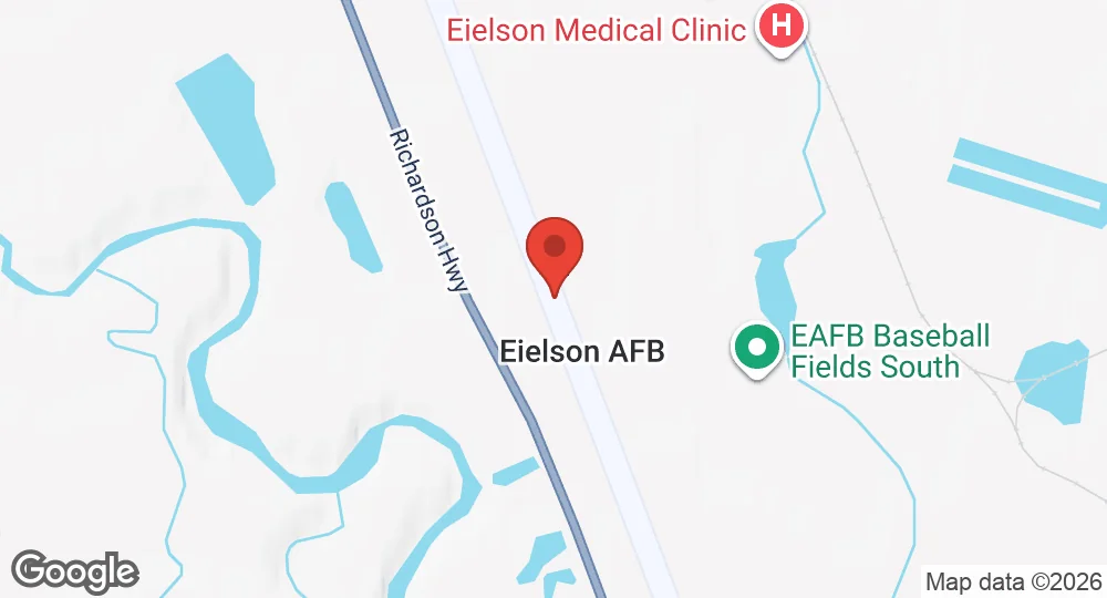 Map of Eielson Air Force Base