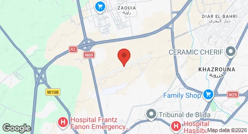 Map of El Boulaida/Blida