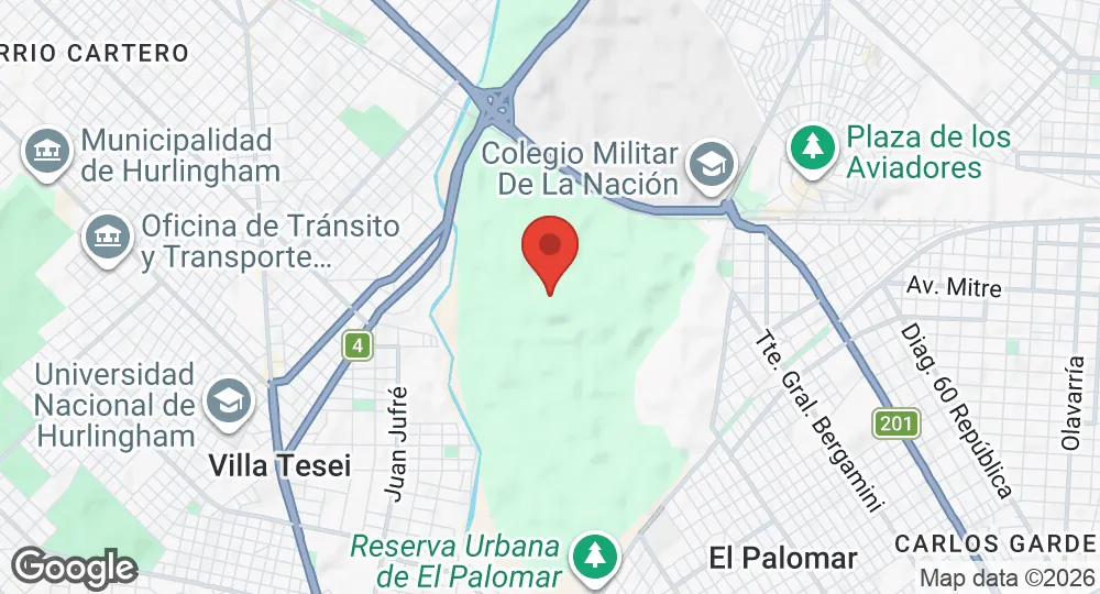 Map of El Palomar Air Base
