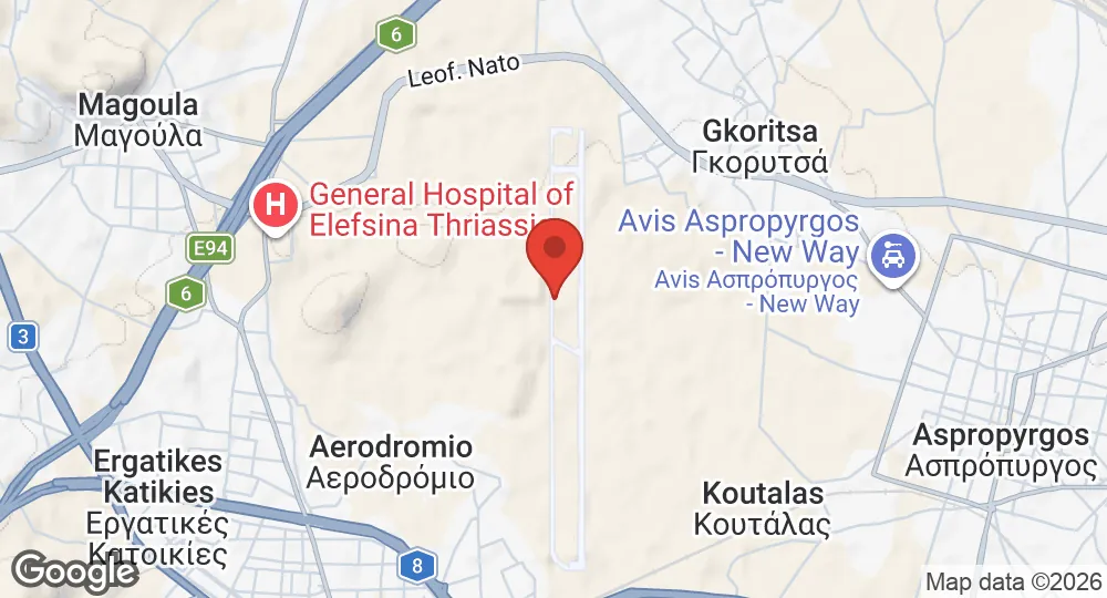 Map of Elefsina Air Base