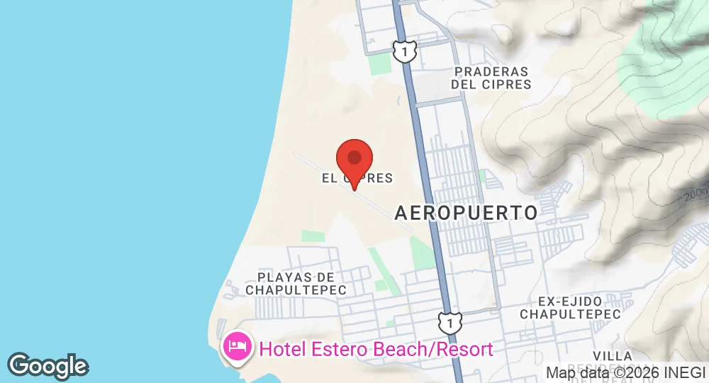Map of Ensenada Airport