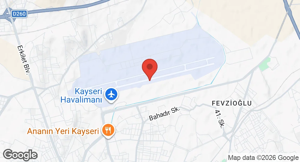 Map of Erkilet Air Base