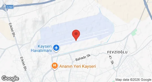 Map of Erkilet Air Base