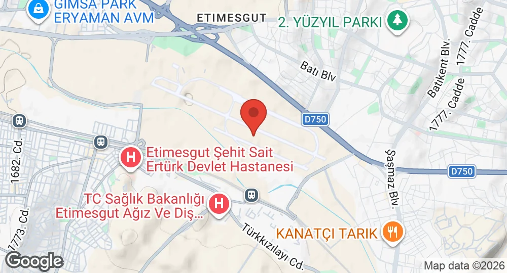 Map of Etimesgut Air Base