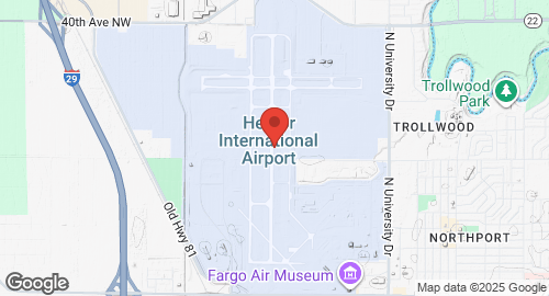 Mapa de Fargo Air National Guard Base