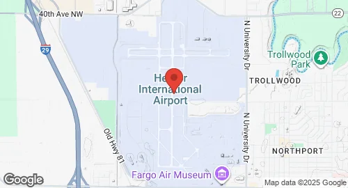 خريطة Fargo Air National Guard Base