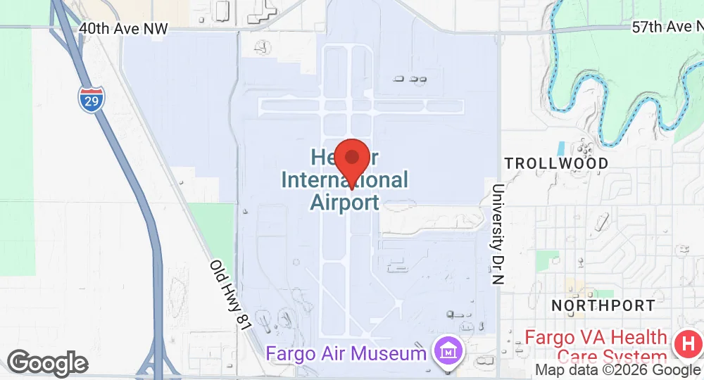 Map of Fargo Air National Guard Base