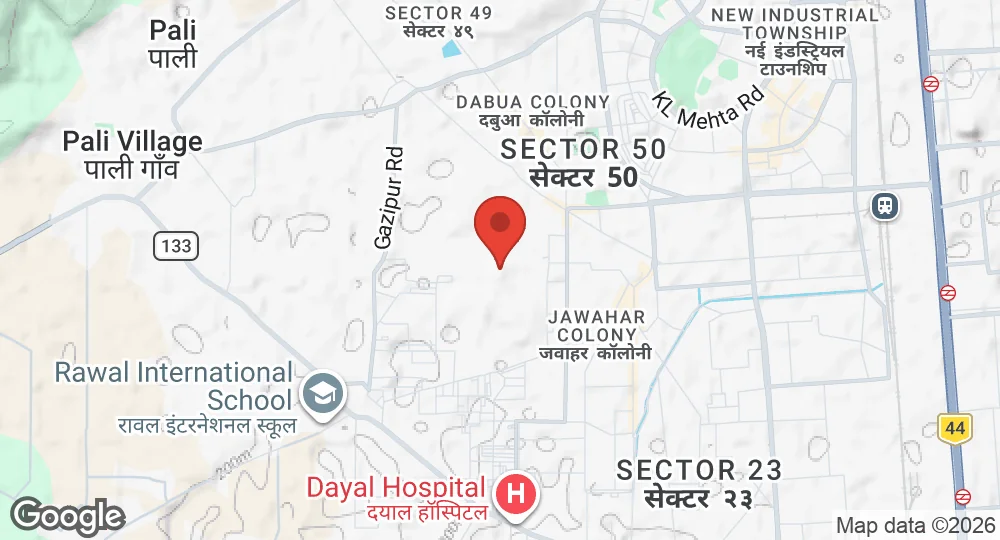 Map of Faridabad AFS