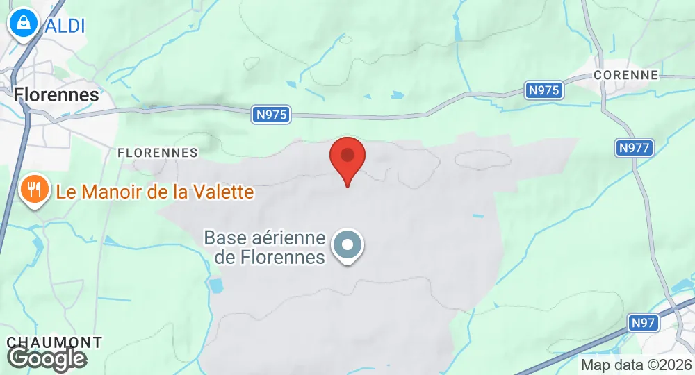 Map of Florennes Air Base
