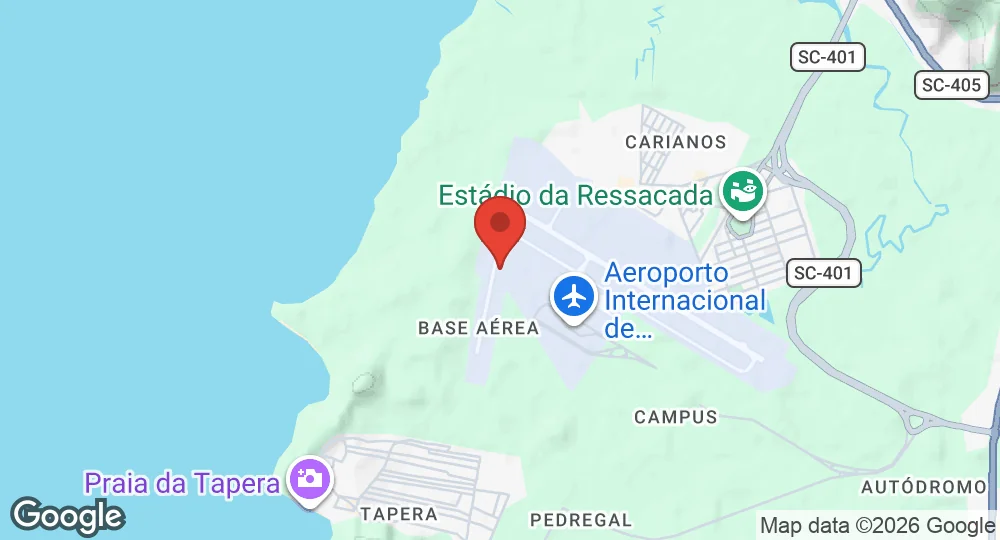 Map of Florianópolis Air Force Base