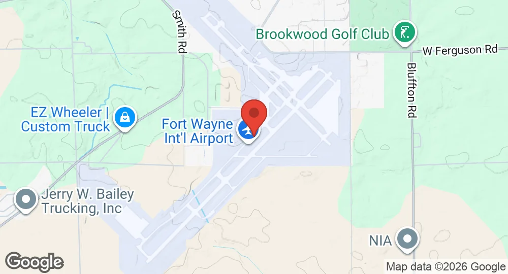 Map of Fort Wayne Air National Guard Base