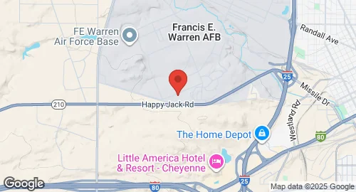 خريطة Francis E. Warren Air Force Base