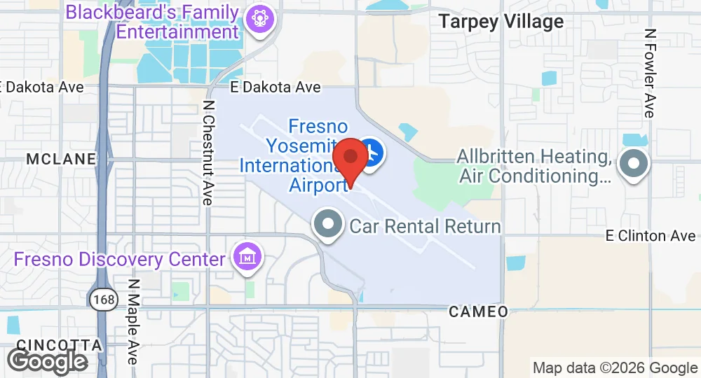 Map of Fresno Air National Guard Base