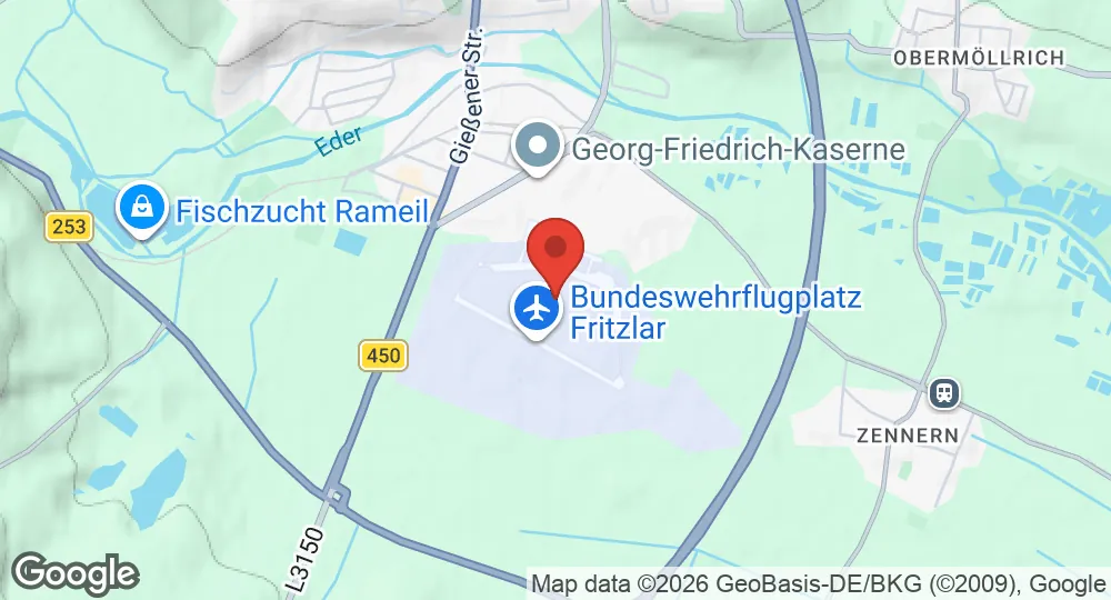 Map of Fritzlar Air Base