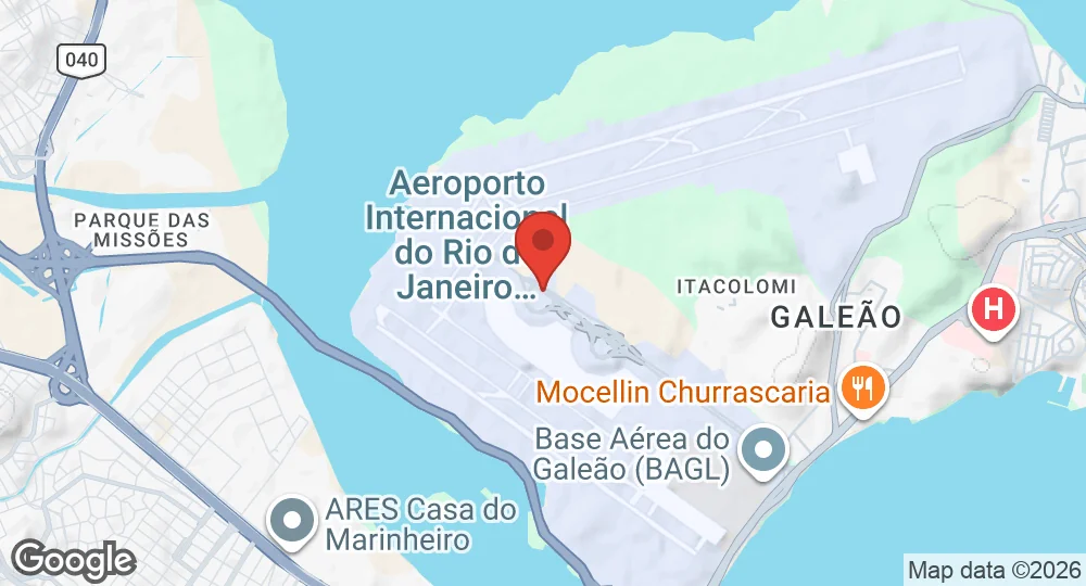Map of Galeão Air Force Base