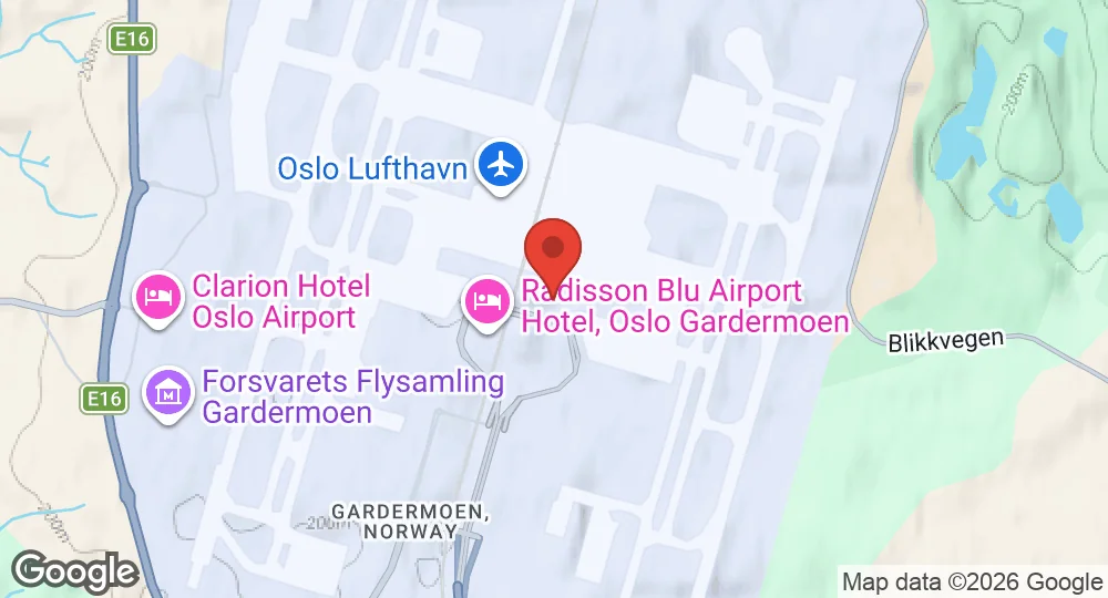 Map of Gardermoen Air Station