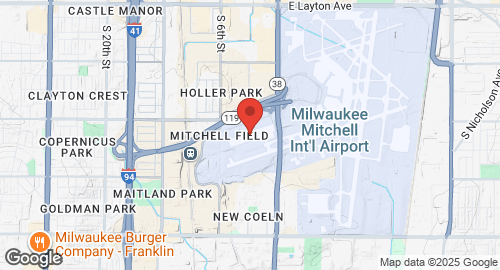 Mapa de General Mitchell Air National Guard Base
