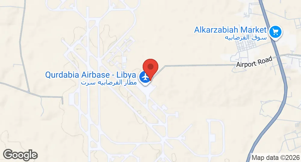 Map of Ghardabiya Airbase