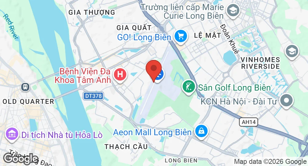 Map of Gia Lam Airbase