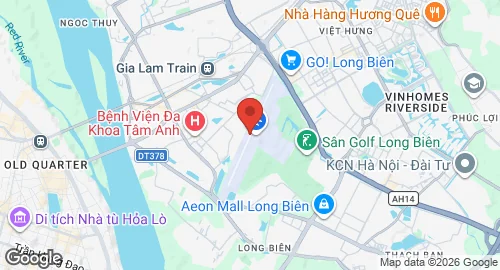 Map of Gia Lam Airbase