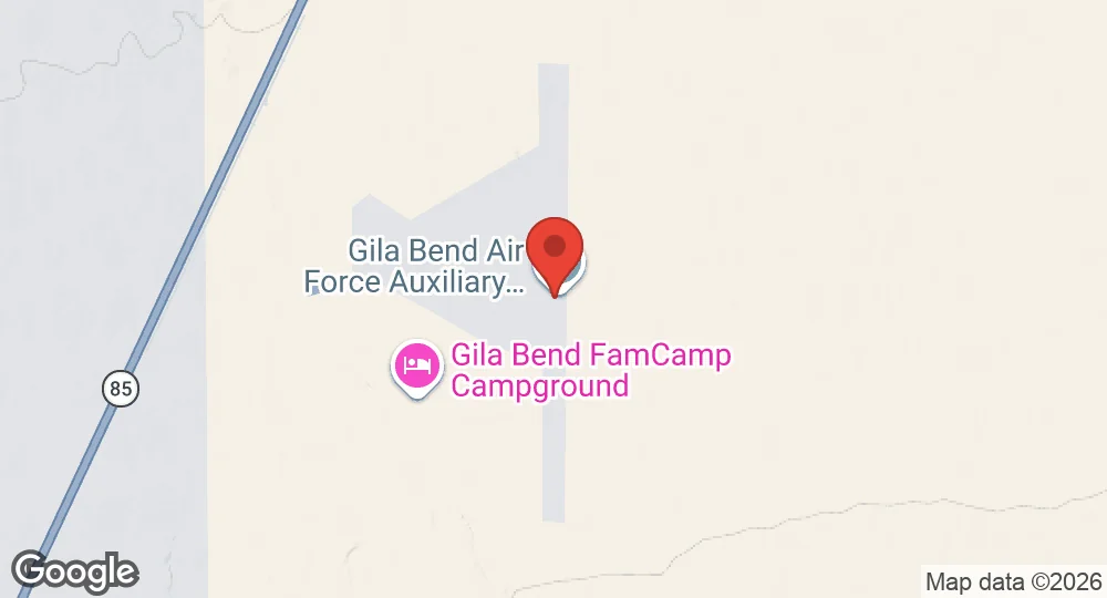 Map of Gila Bend Air Force Auxiliary Field