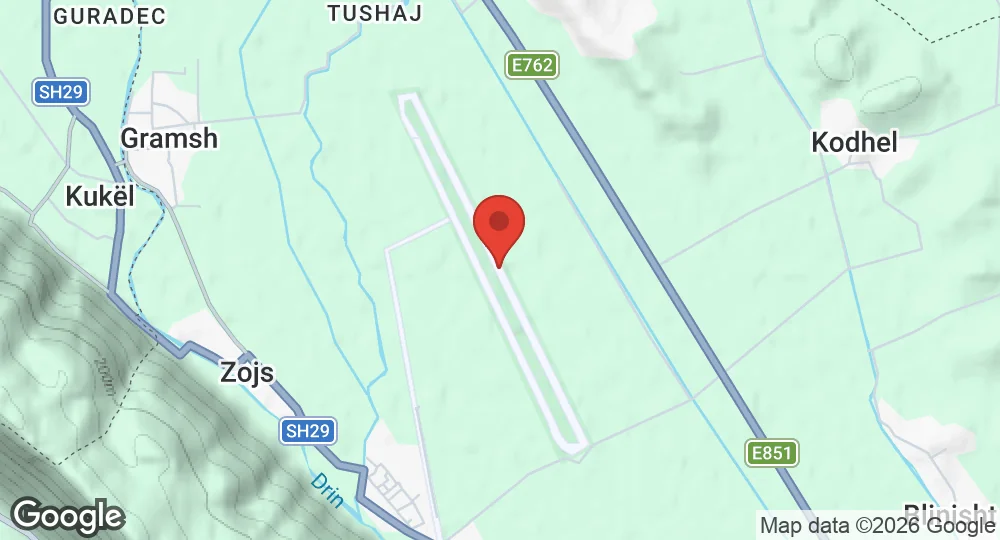 Map of Gjadër Air Base