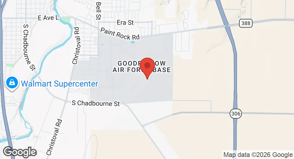 Map of Goodfellow Air Force Base