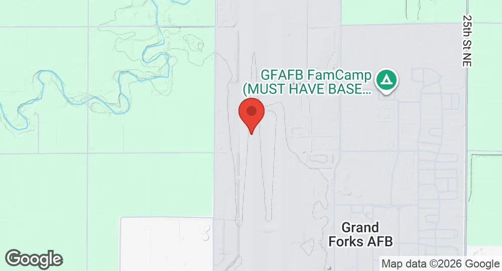 Map of Grand Forks Air Force Base