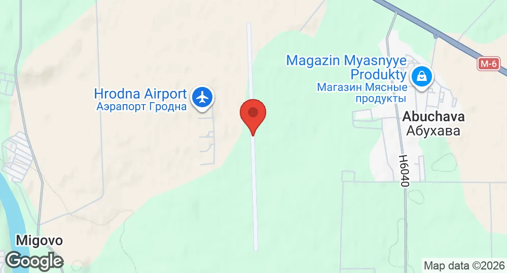 Map of Grodno Airport