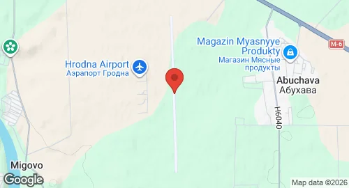 Map of Grodno Airport