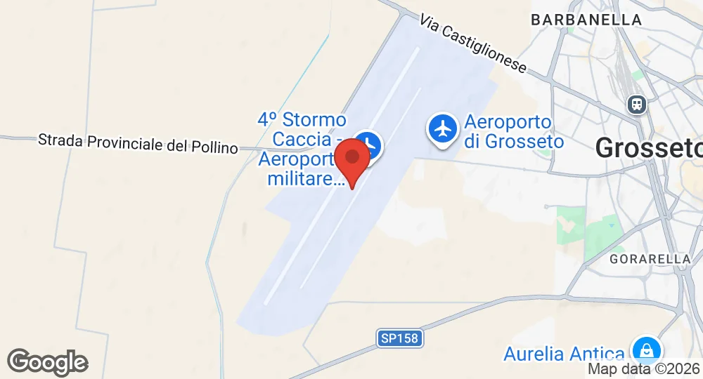 Map of Grosseto Air Base