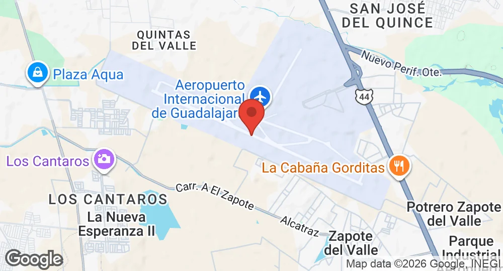 Map of Guadalajara International Airport