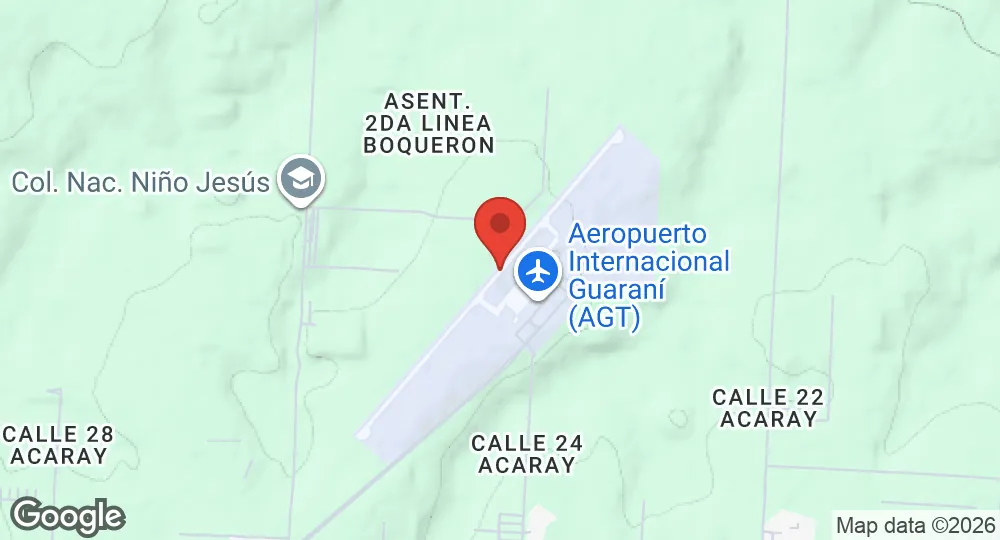 Map of Guaraní Air Base