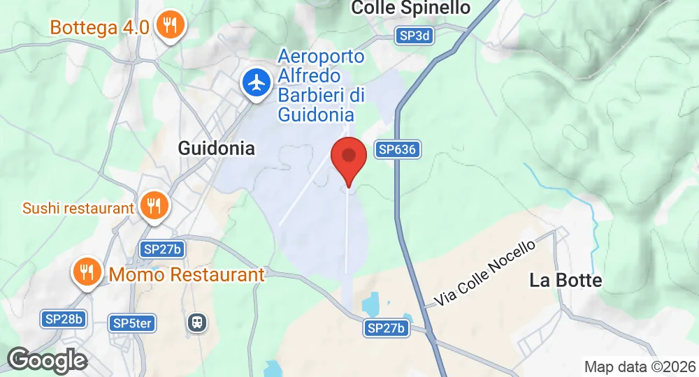 Map of Guidonia Air Base