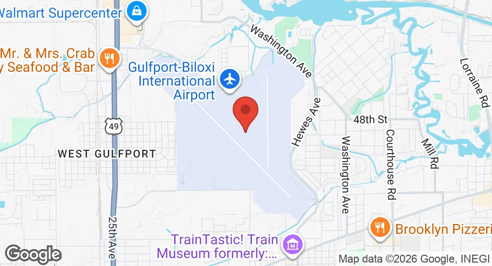 Map of Gulfport Combat Readiness Training Center