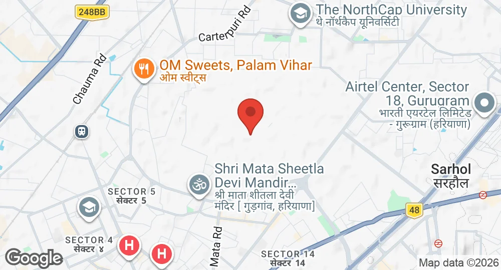 Map of Gurugram AFS