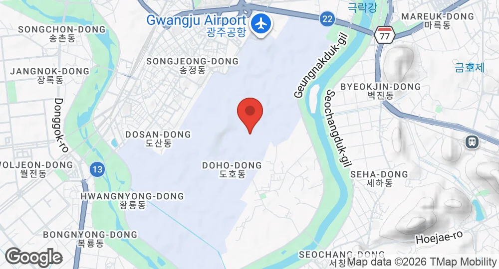 Map of Gwangju Air Base