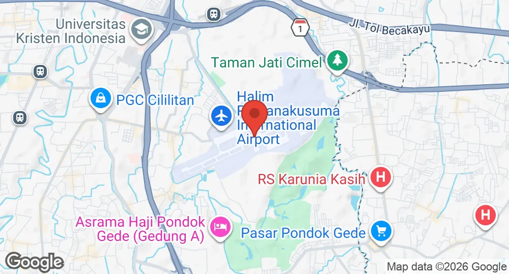 Map of Halim Perdanakusuma Air Force Base