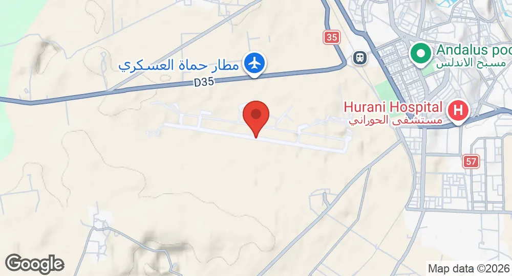 Map of Hama Air Base