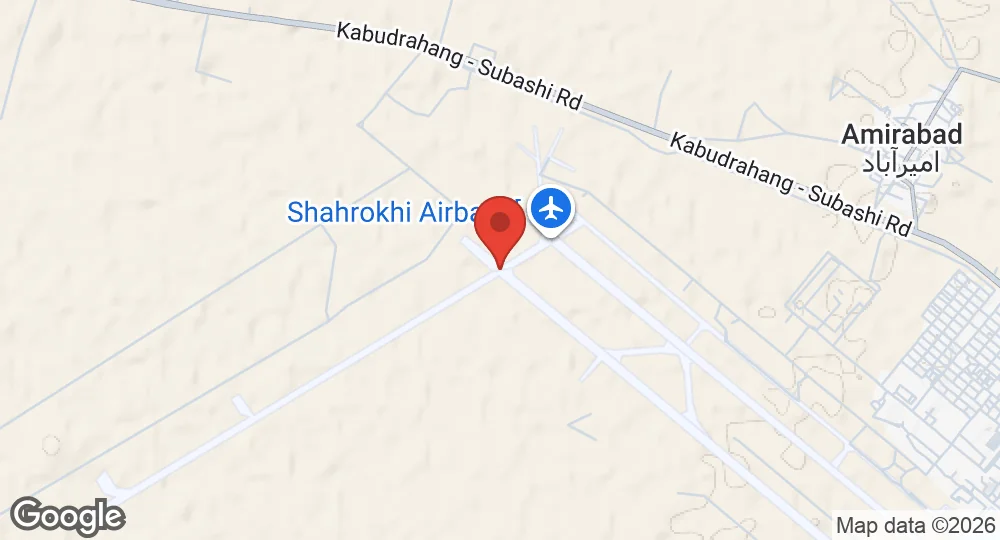 Map of Hamadan Airbase