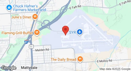 خريطة Hancock Field Air National Guard Base