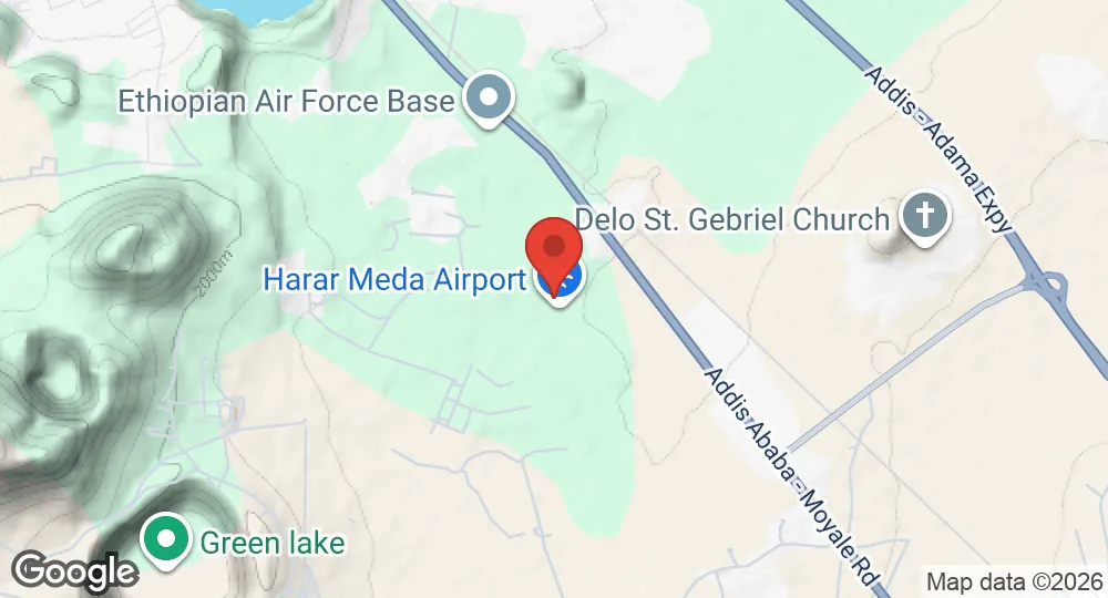 Map of Harar Meda Air Base