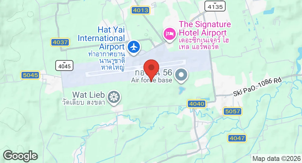 Map of Hat Yai International Airport