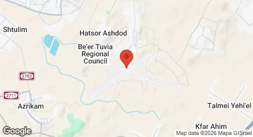 Map of Hatzor Airbase