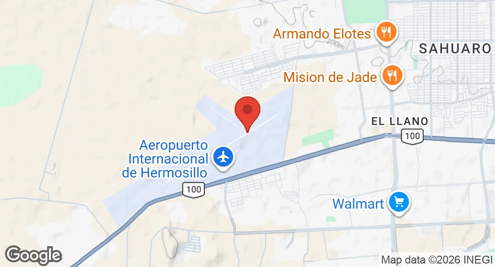 Map of Hermosillo International Airport