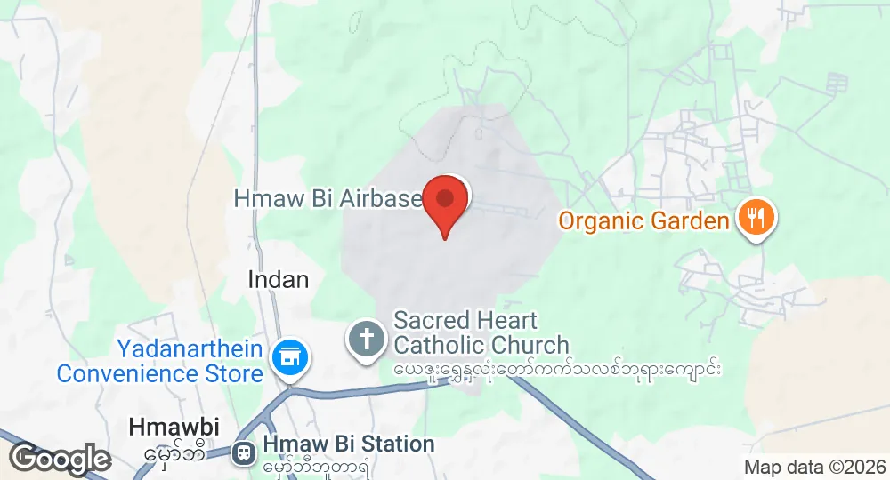 Map of Hmawbi Air Base