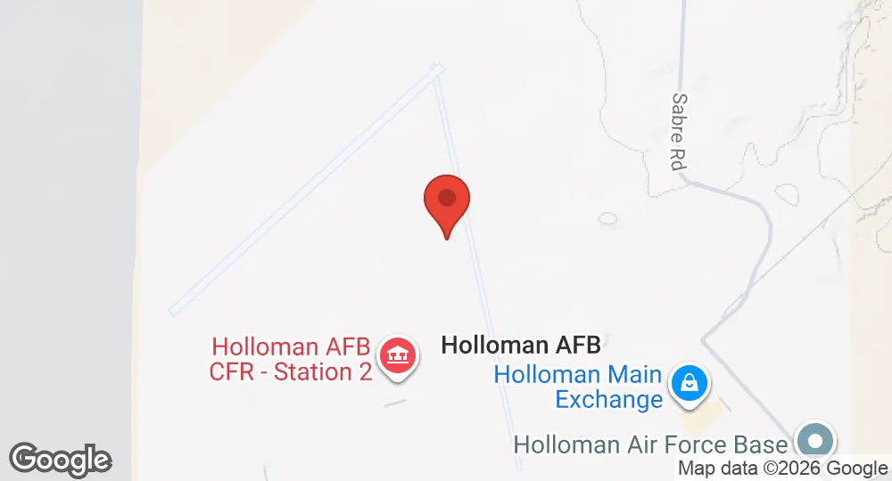 Map of Holloman Air Force Base